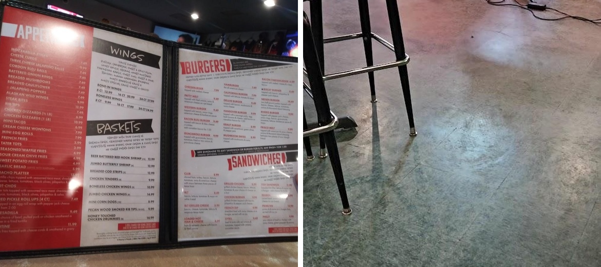 Neisens Bar and Grill Menu